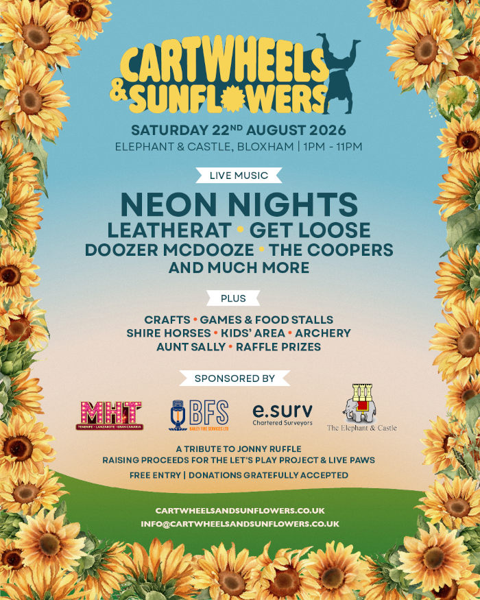 Cartwheels & Sunflowers - A Tribute to Jonny Ruffle, Raising Proceeds For The Let's Play Project & Live Paws